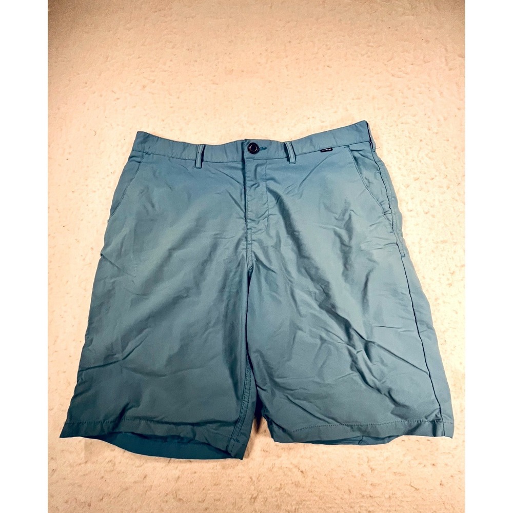 Hurley Hybrid Walk Shorts Mens 34 Light Blue Stretch Mid‎ Rise Performance Golf